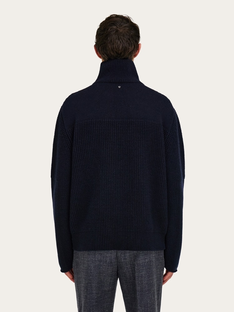 High neck knitted sweater Gallery image 3