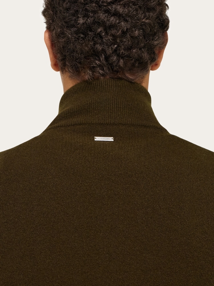 Suede blouson with knitted details Gallery image 5