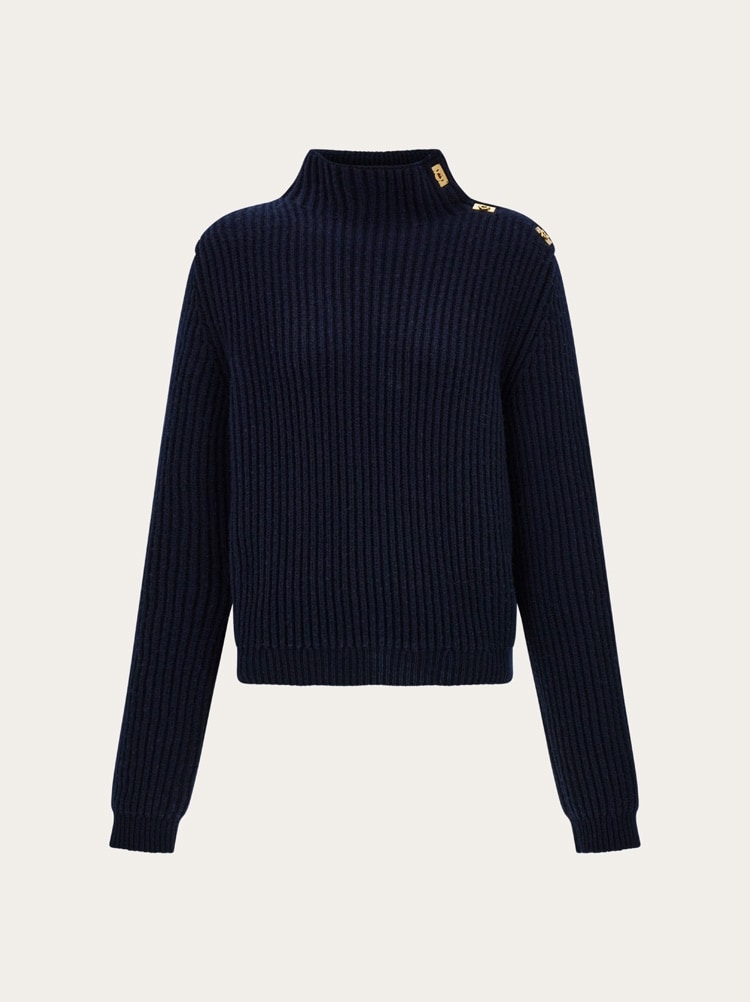 Maglia con bottoni Gancini Gallery image 1