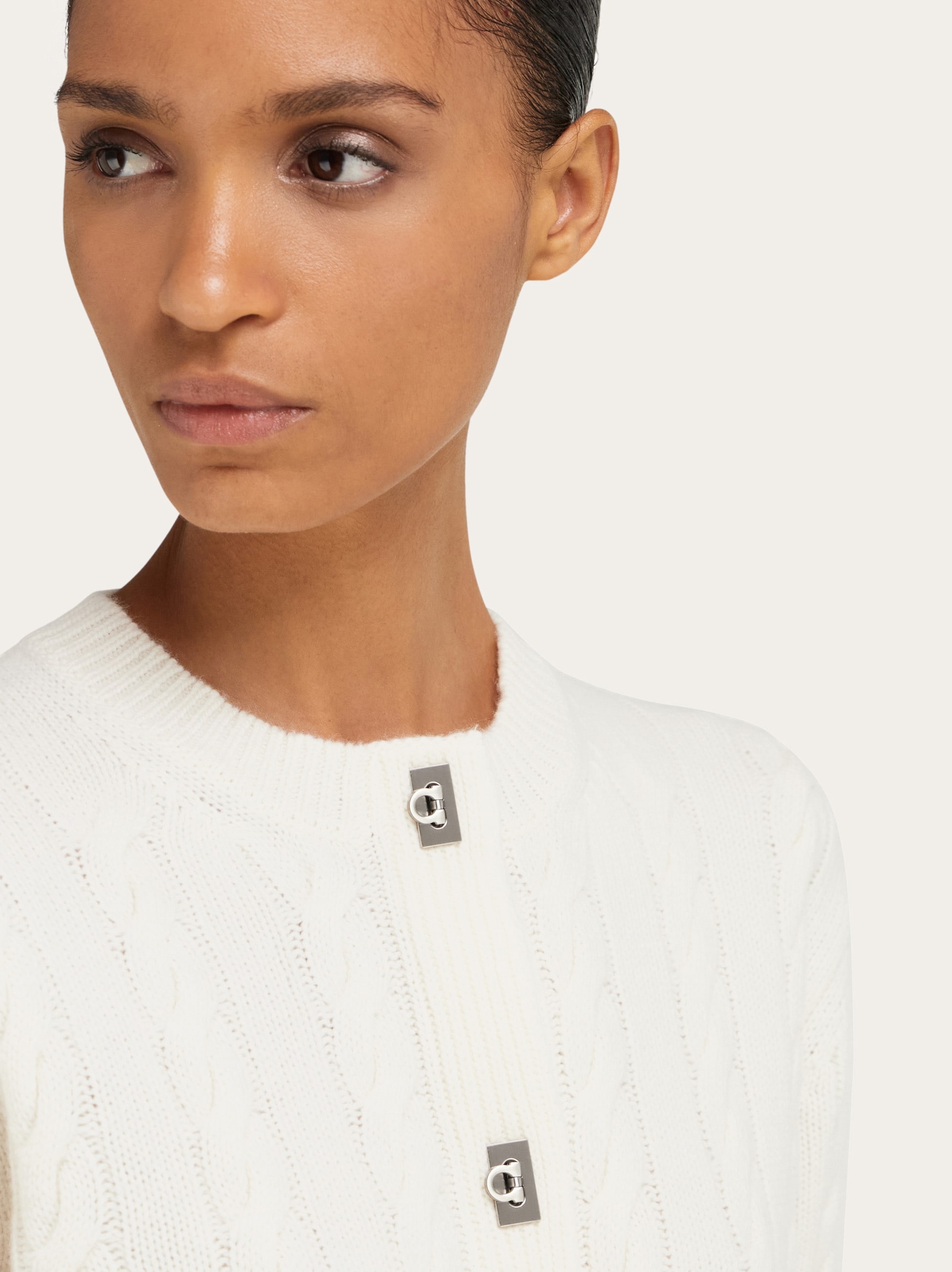 Cable knit cardigan - Women | Ferragamo Cable knit cardigan - Women | Ferragamo