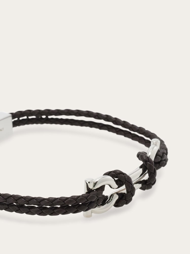 Pulsera con doble Gancini (18 cm) Gallery image 2