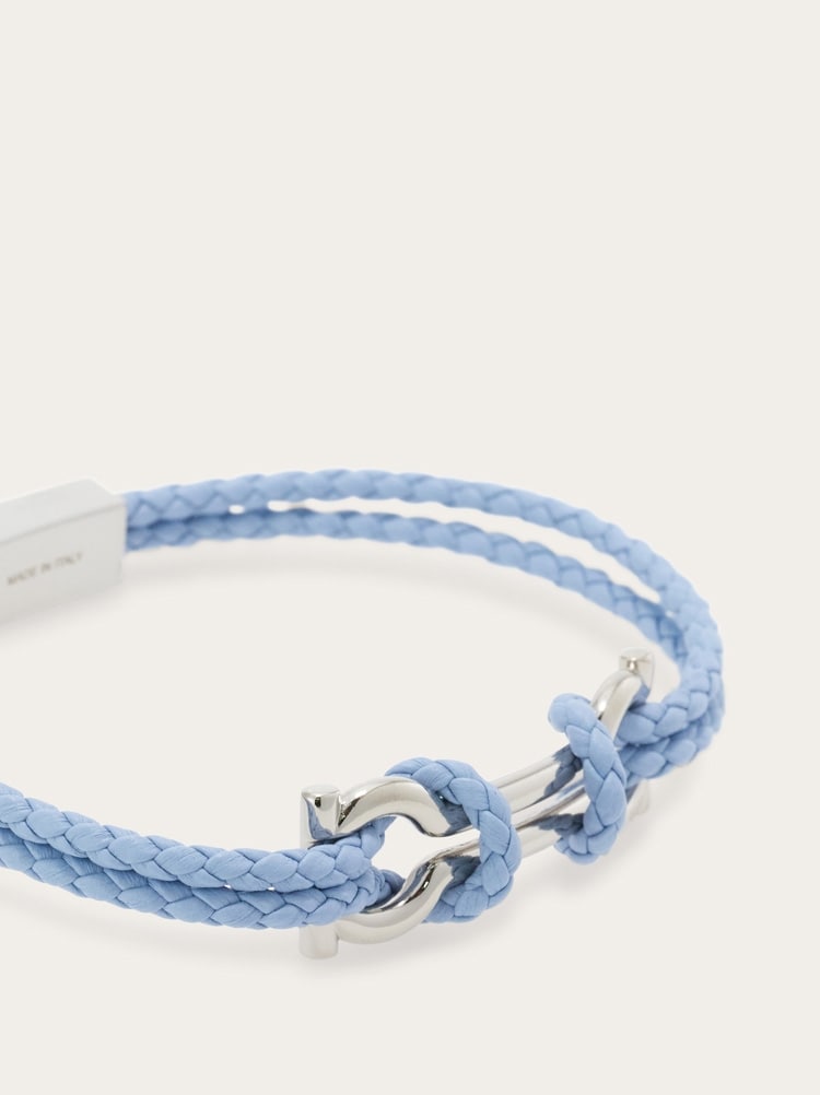 Pulsera con doble Gancini (19 cm) Gallery image 2