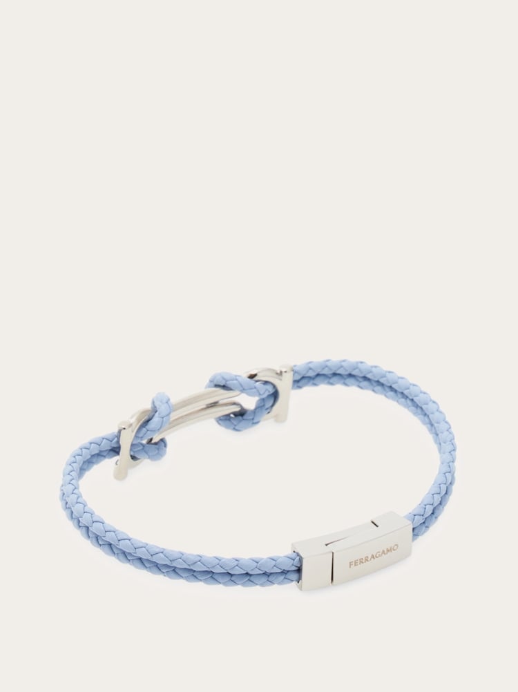 Pulsera con doble Gancini (19 cm) Gallery image 4