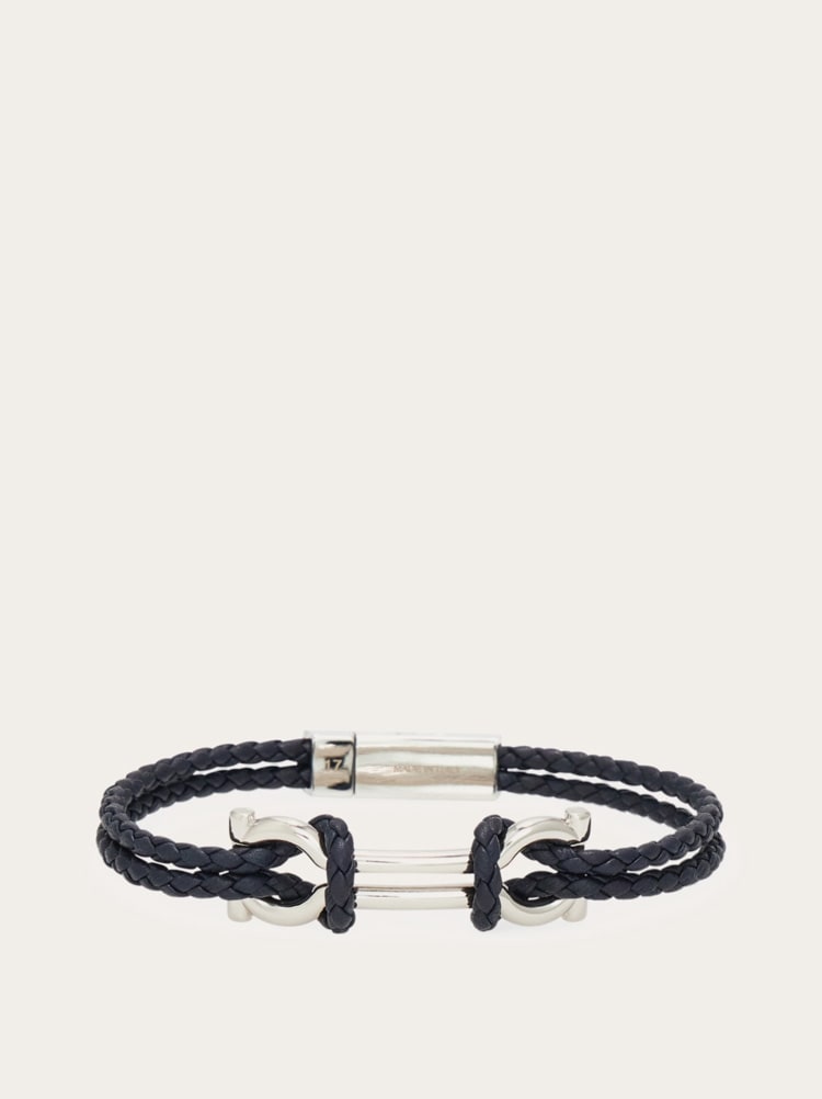 Pulsera con doble Gancini (18 cm) Gallery image 1