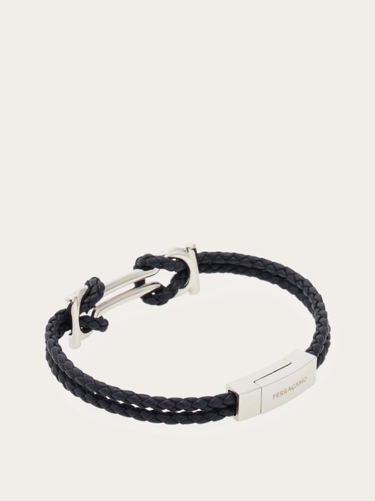 Pulsera con doble Gancini (19 cm) Gallery image 4