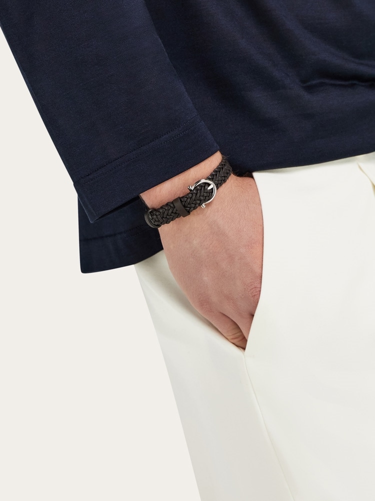 Pulsera trenzada con Gancini Gallery image 3