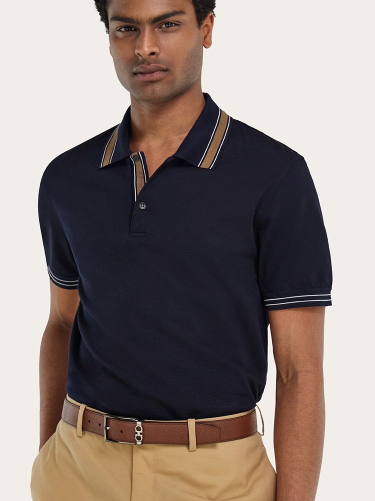 Reversible and adjustable belt with rectangular buckle Gallery image 4