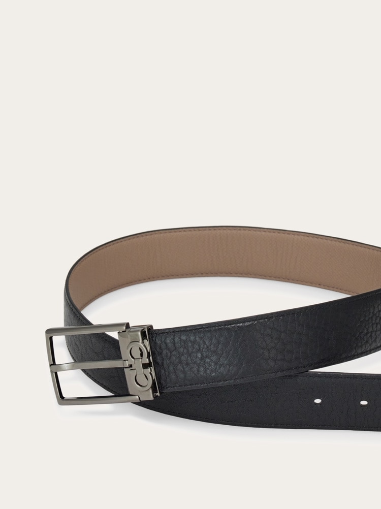Ceinture réversible et réglable avec boucle rectangulaire Gallery image 5
