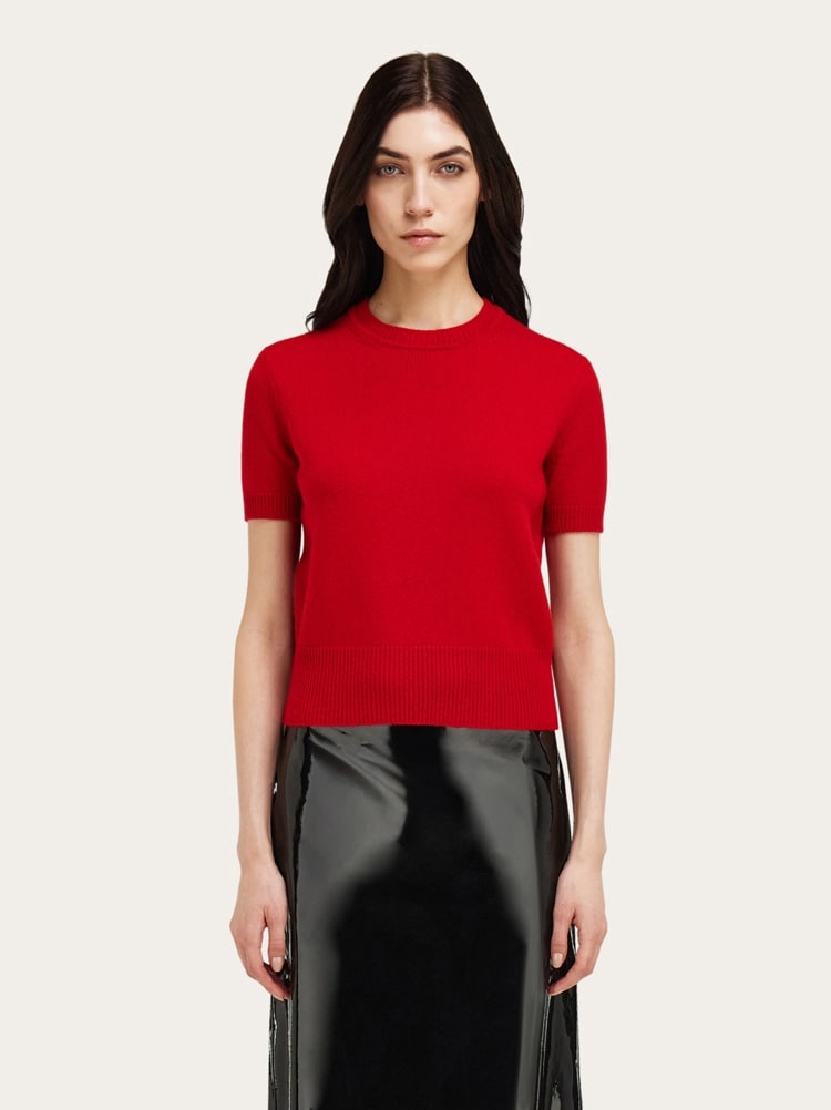 T-shirt in cashmere Gallery image 2