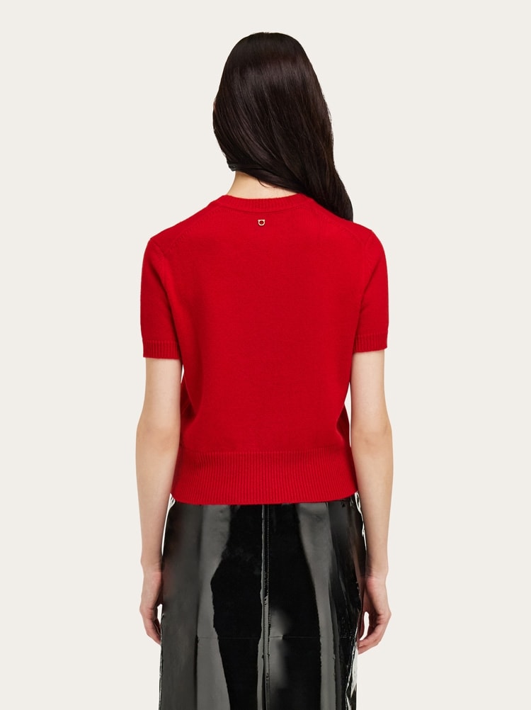 T-shirt in cashmere Gallery image 3