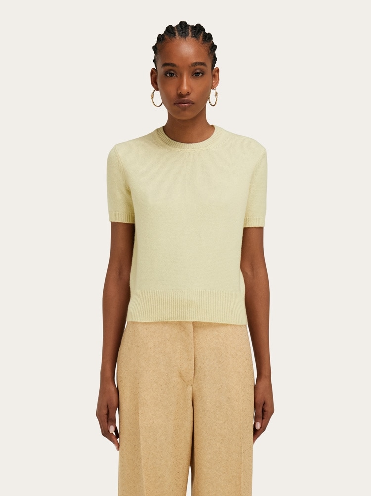 T-shirt in cashmere Gallery image 2