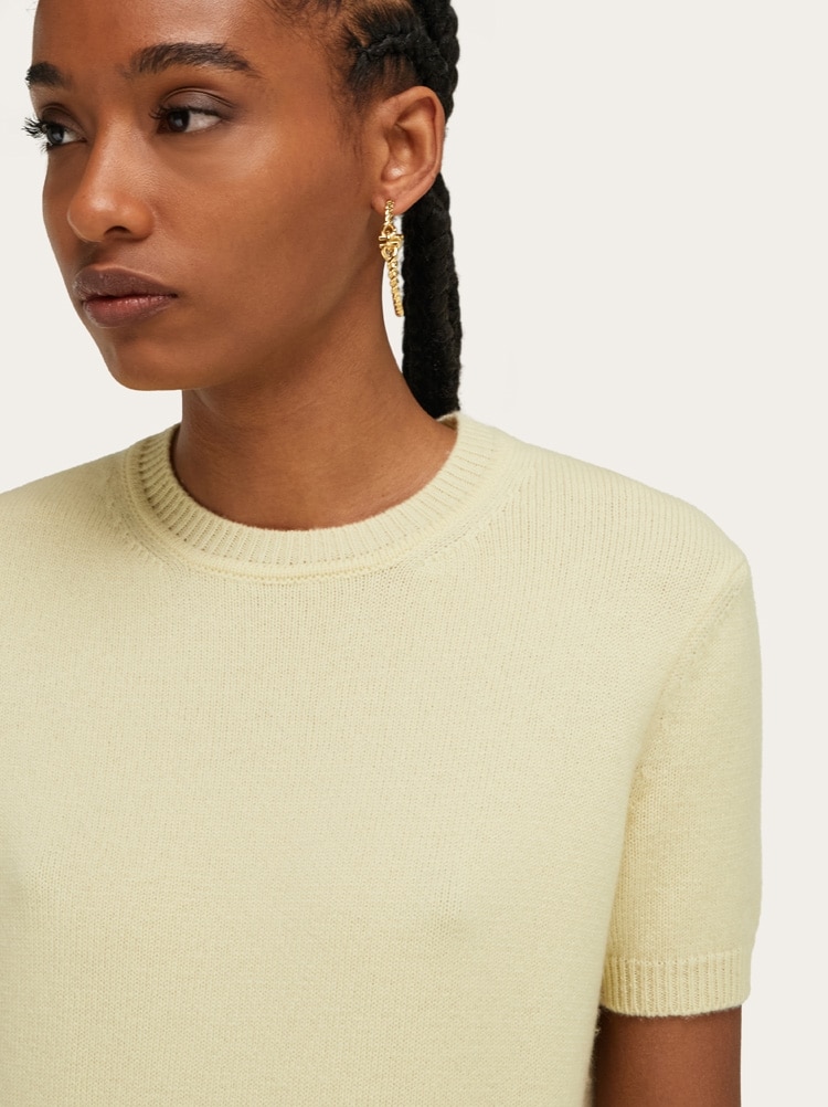 T-shirt in cashmere Gallery image 4