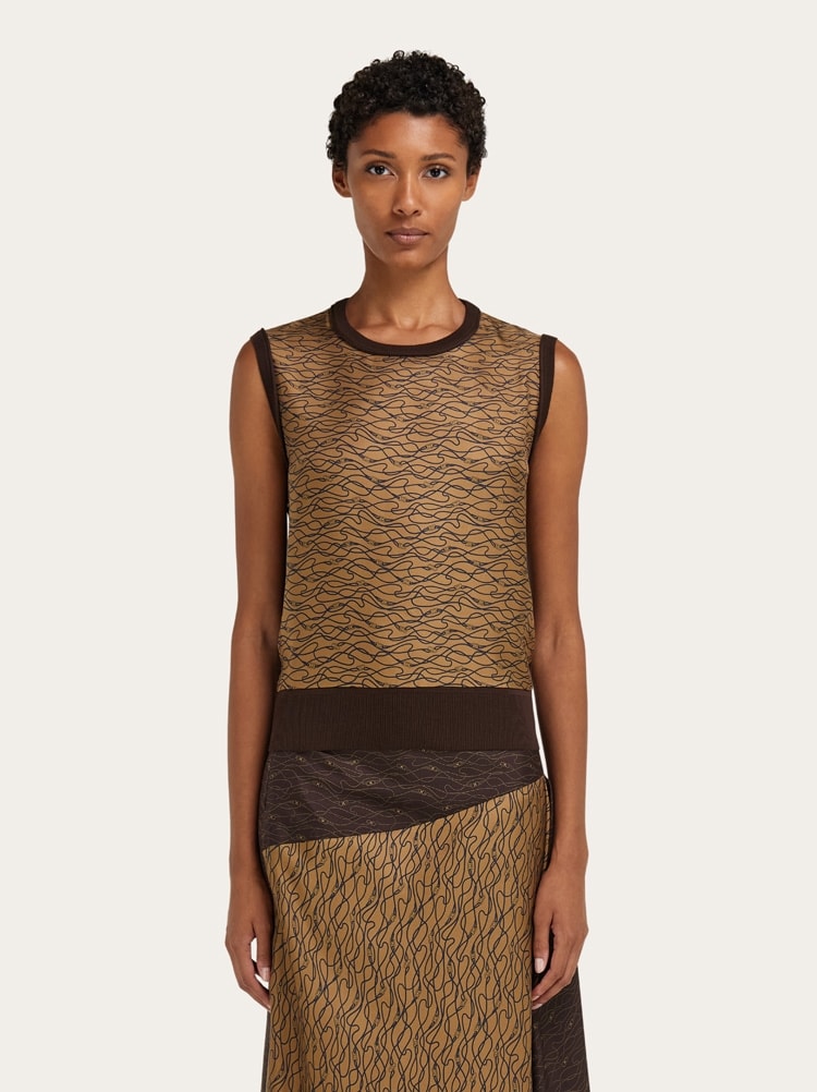 Top avec dos en tricot Gallery image 2
