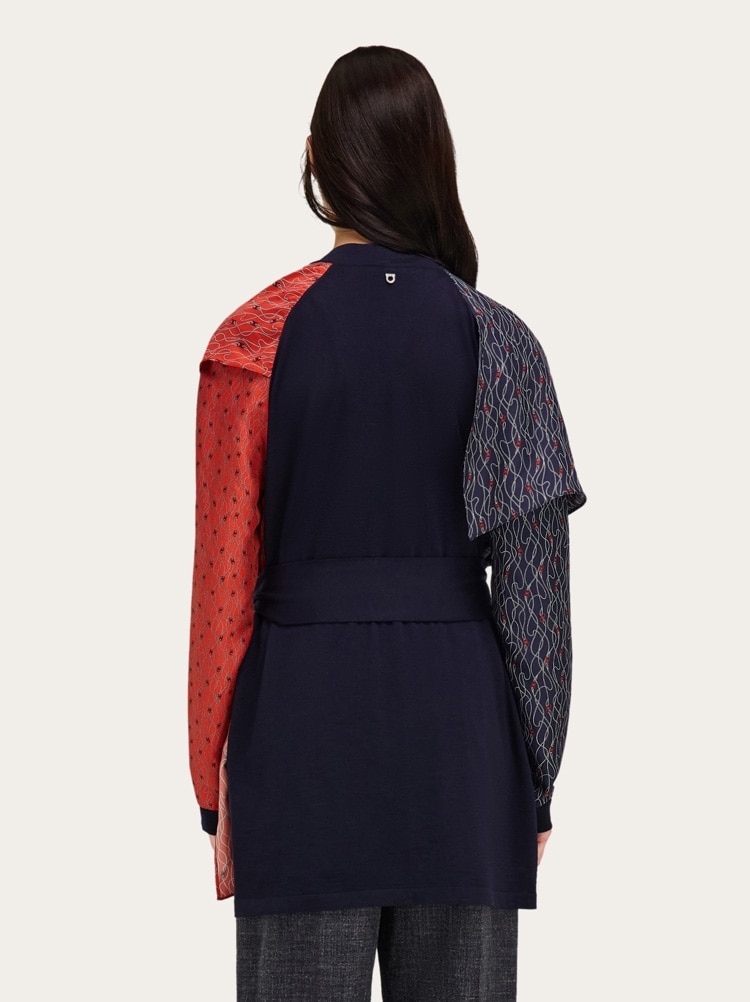 Cardigan en laine et soie Gallery image 3