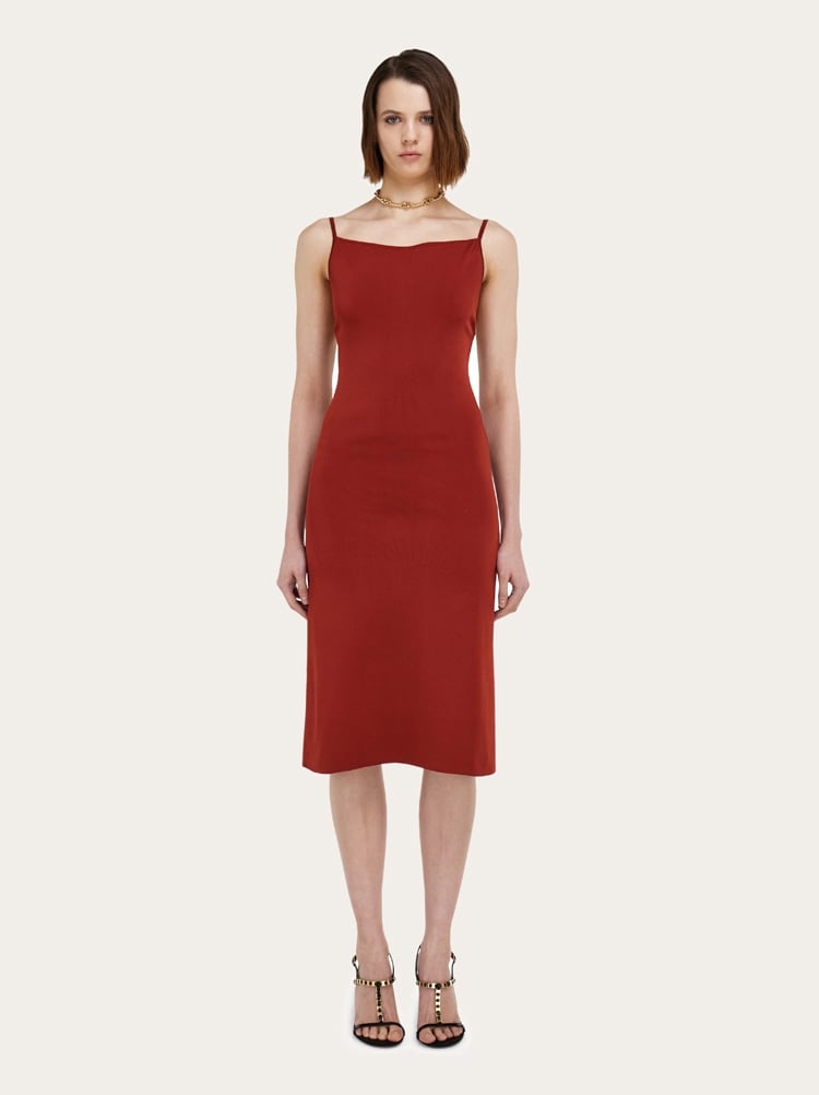 Knitted slip dress Gallery image 2