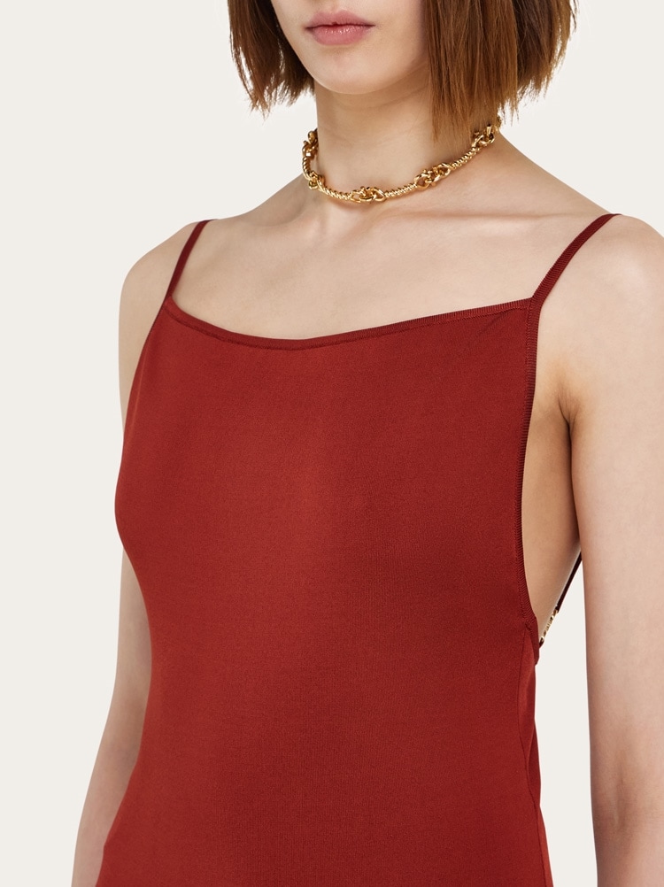 Knitted slip dress Gallery image 4