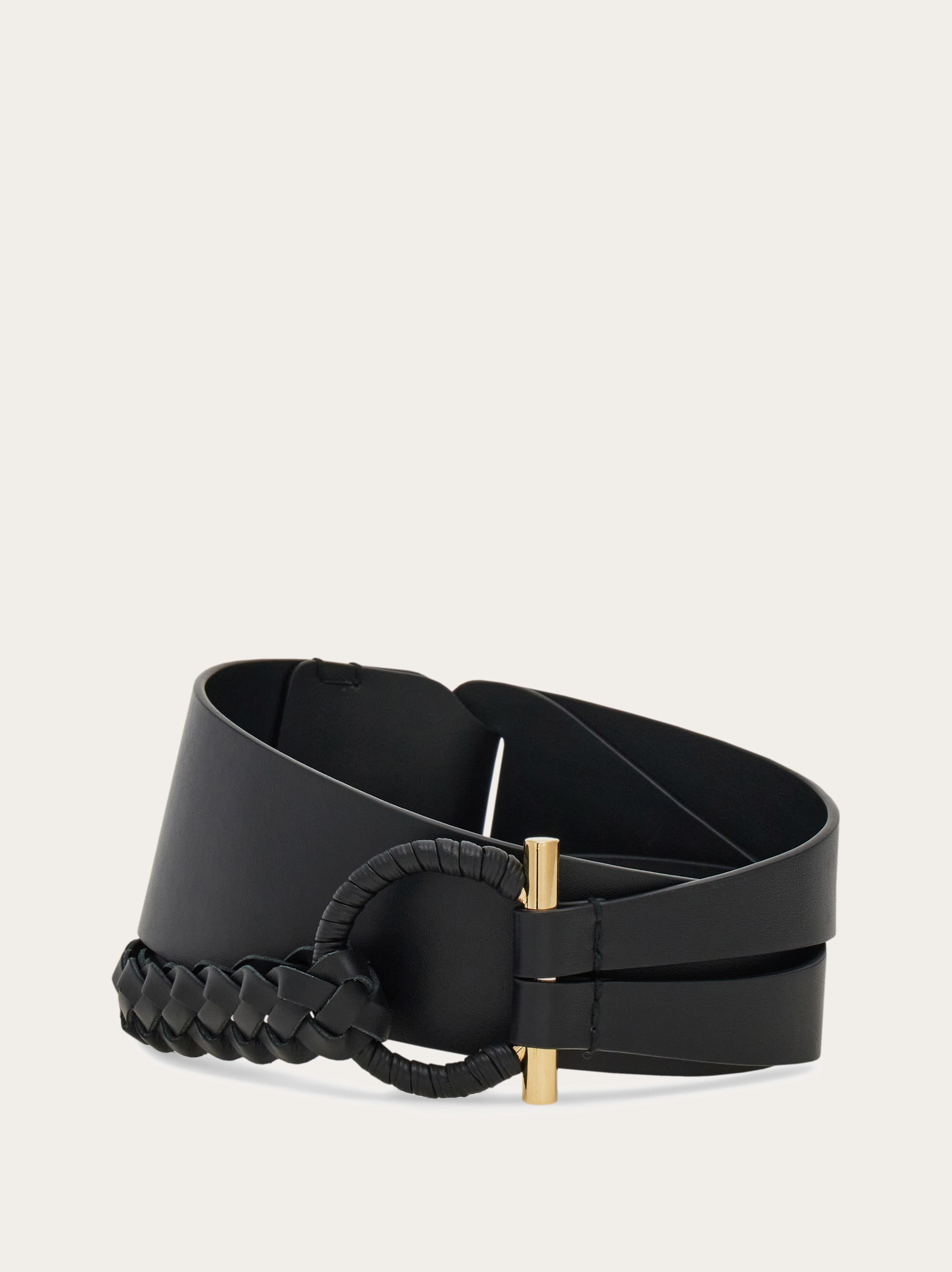 Covered Gancini fixed belt - Women | Ferragamo