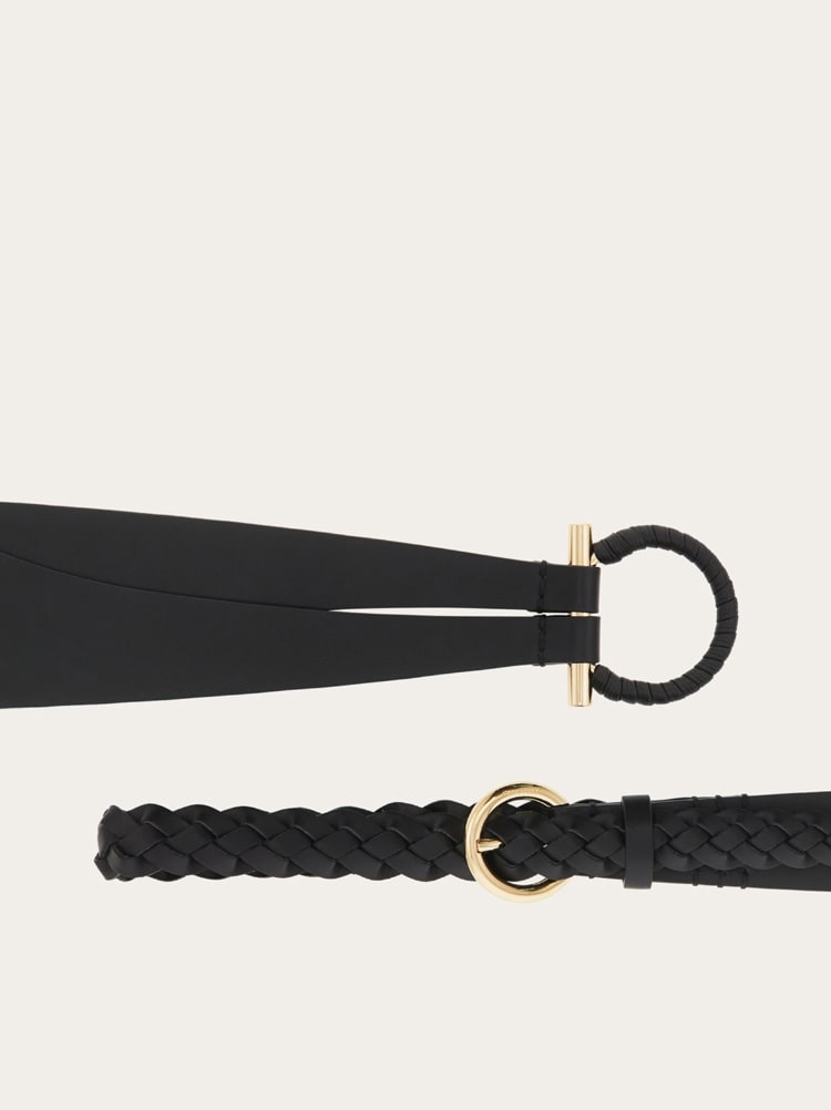 Covered Gancini fixed belt Gallery image 2