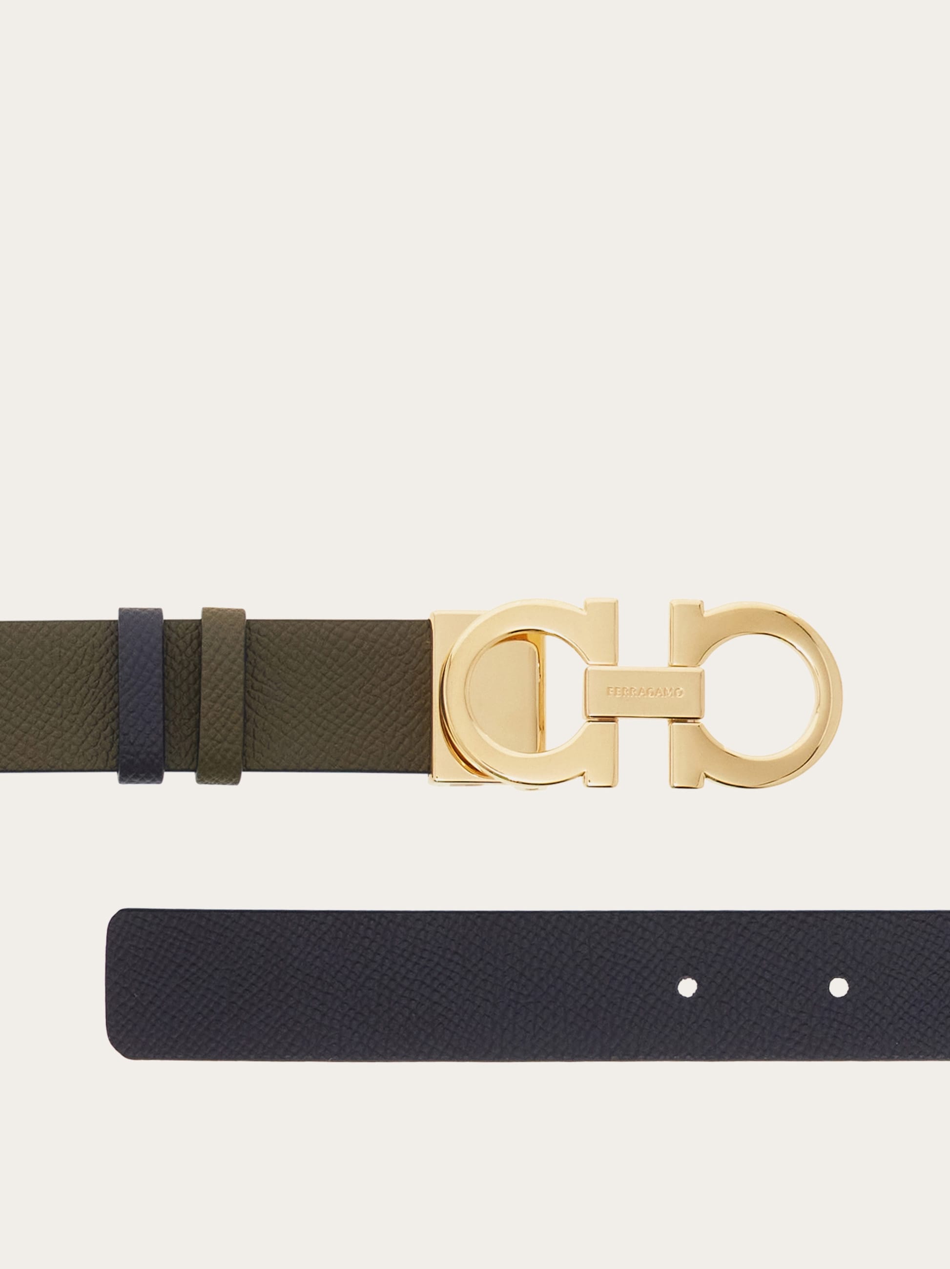Gancini reversible and adjustable belt - Women | Ferragamo