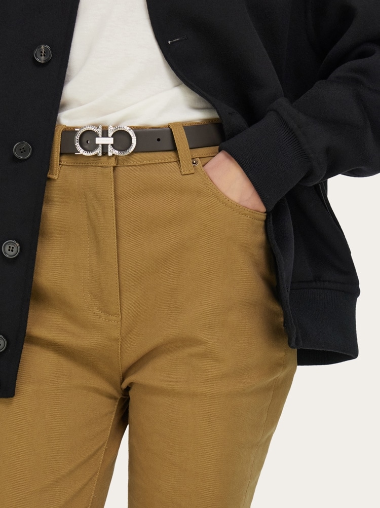 Knurled Gancini reversible and adjustable belt Gallery image 4
