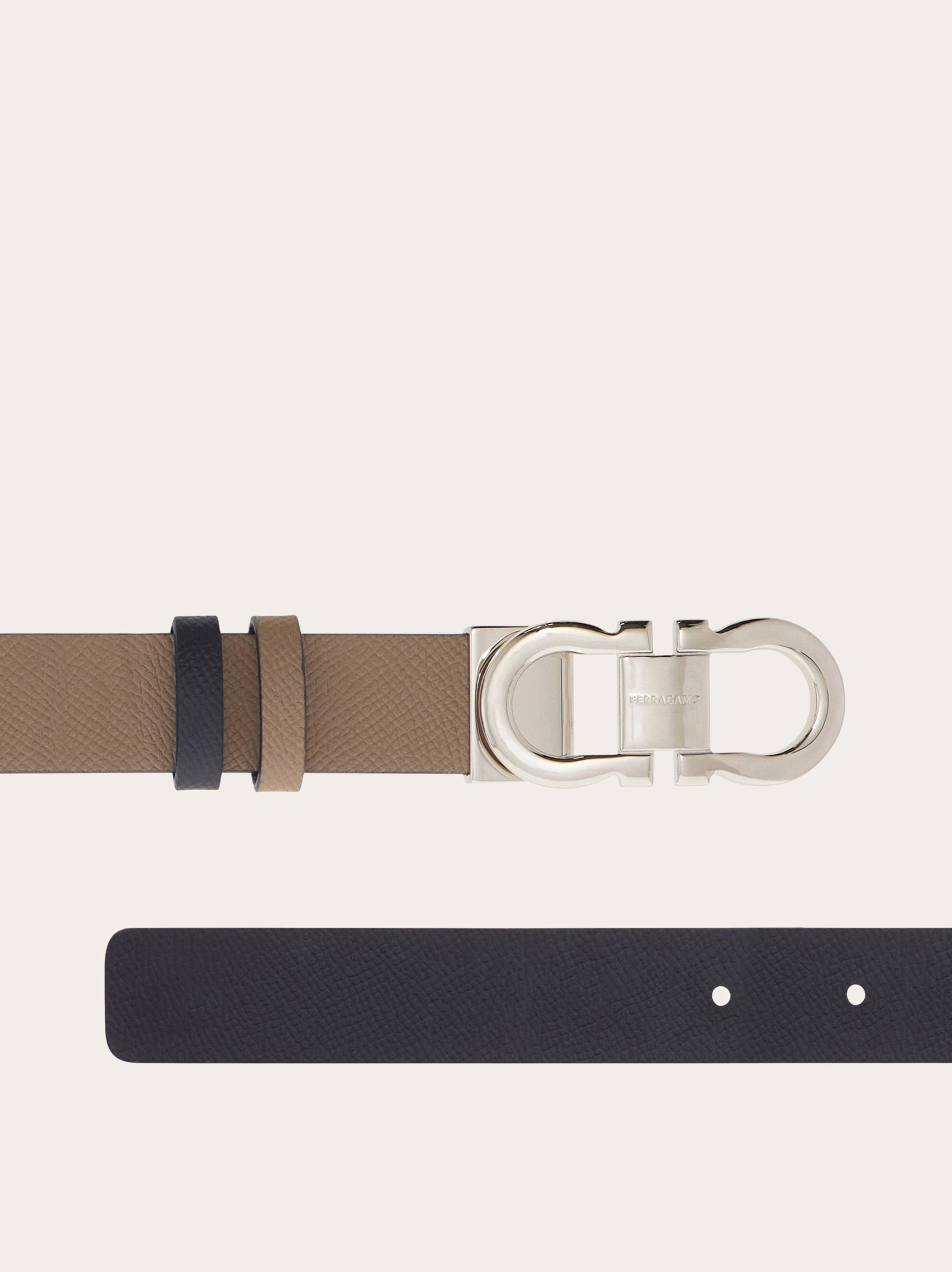 Gancini reversible and adjustable belt - Women | Ferragamo