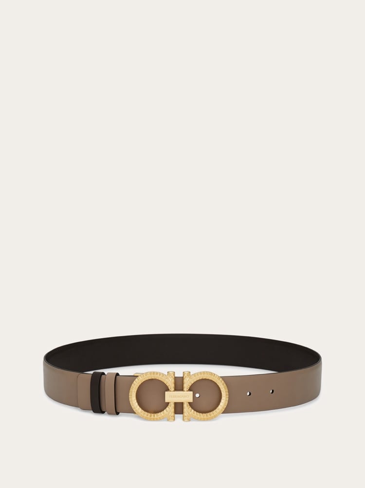 Knurled Gancini reversible and adjustable belt Gallery image 3