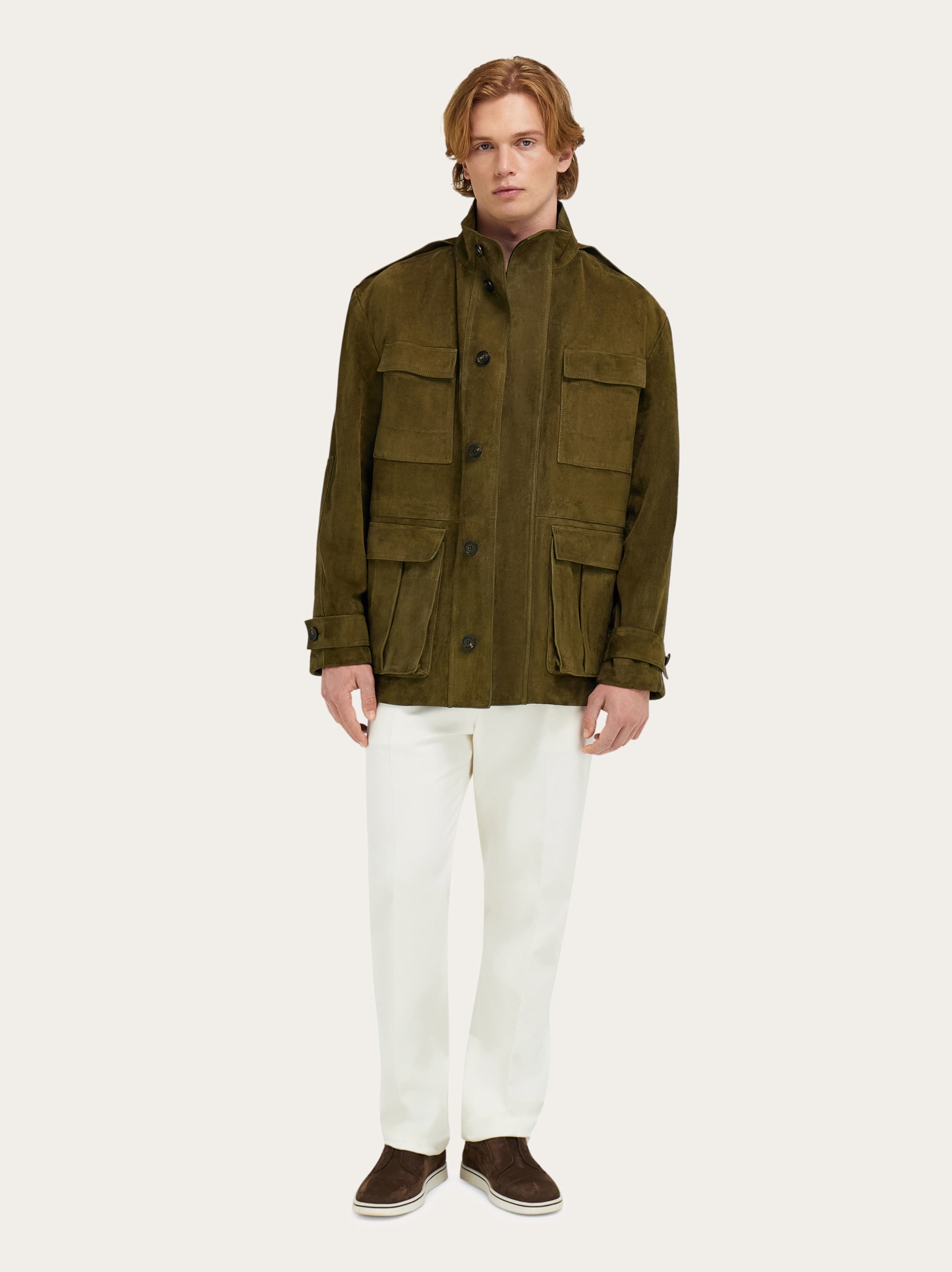 Suede safari jacket - Men | Ferragamo