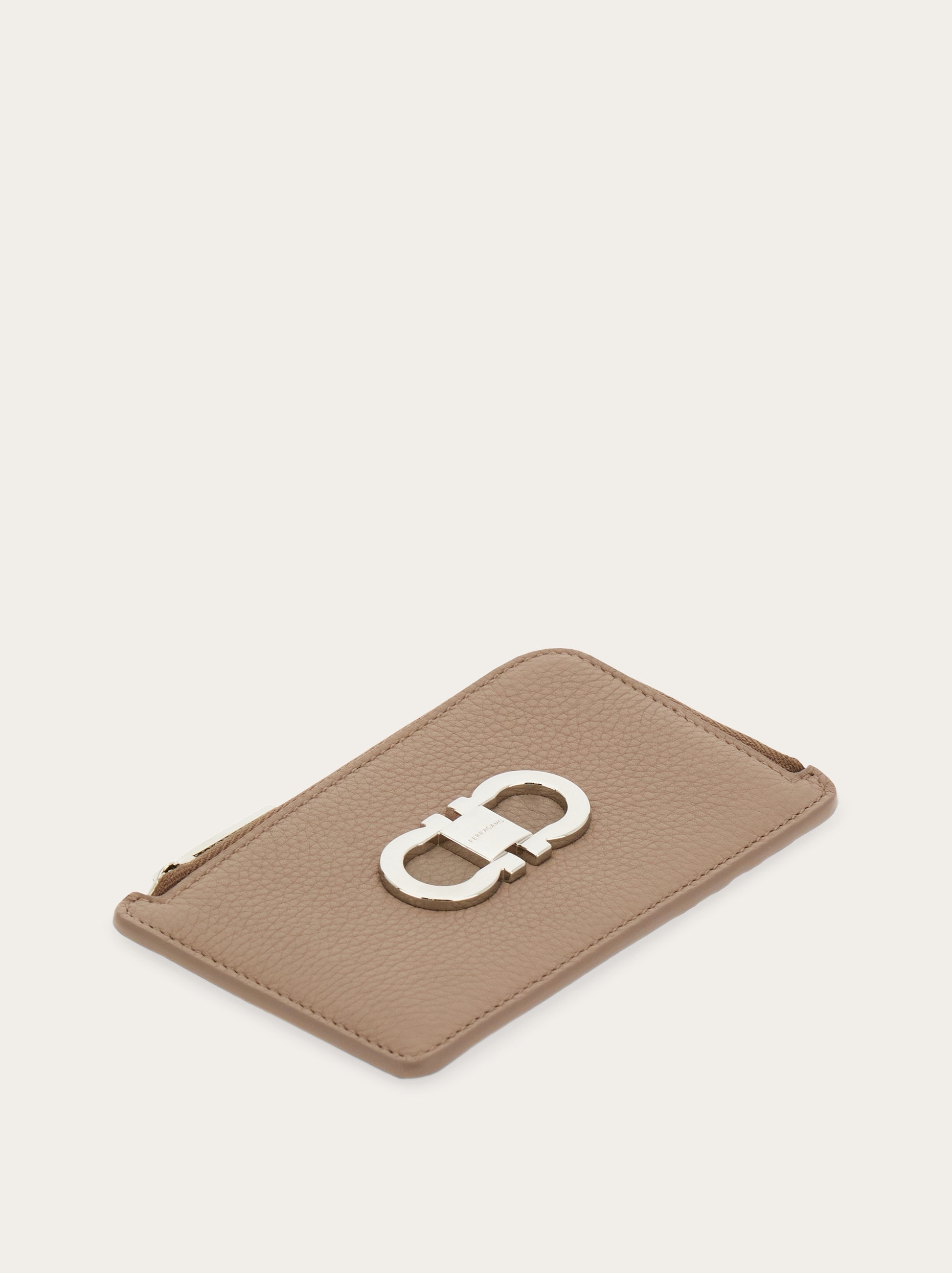 Double Gancini credit card holder - Women | Ferragamo