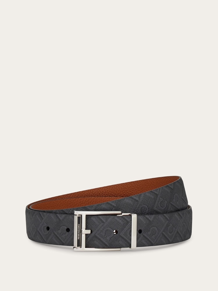 Reversible and adjustable Ferragamo Monogram belt Gallery image 1
