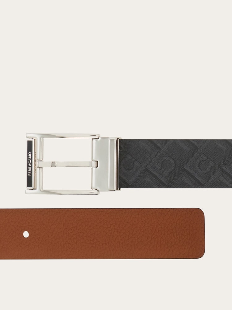Reversible and adjustable Ferragamo Monogram belt Gallery image 2