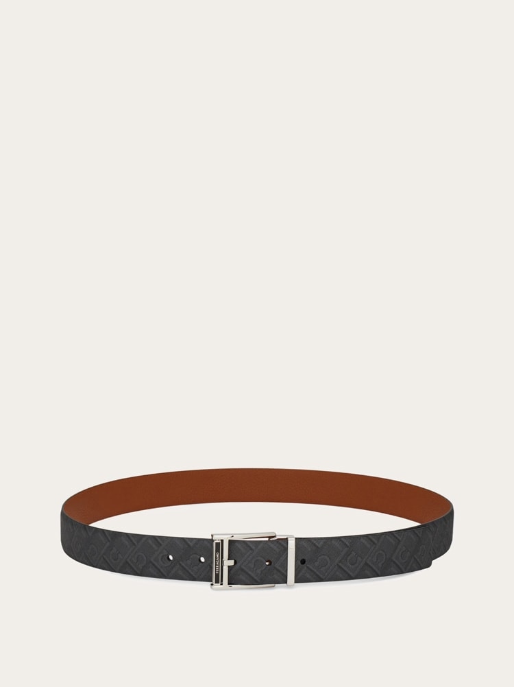 Reversible and adjustable Ferragamo Monogram belt Gallery image 3
