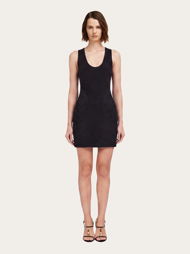Suede mini dress Gallery image 1