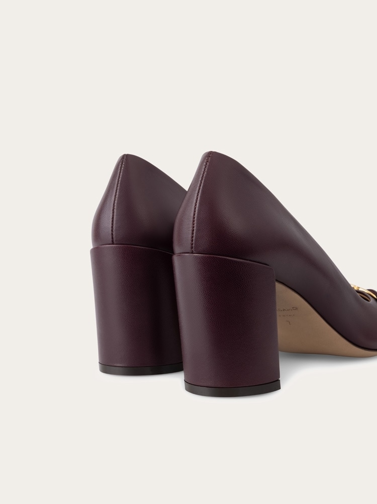 Gancini ornament pump with bock heel Gallery image 6