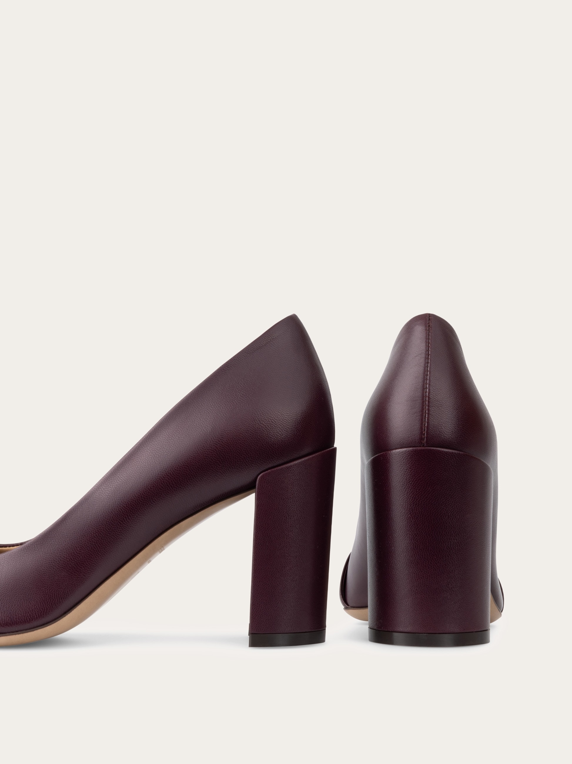 Gancini ornament pump with bock heel - Women | Ferragamo