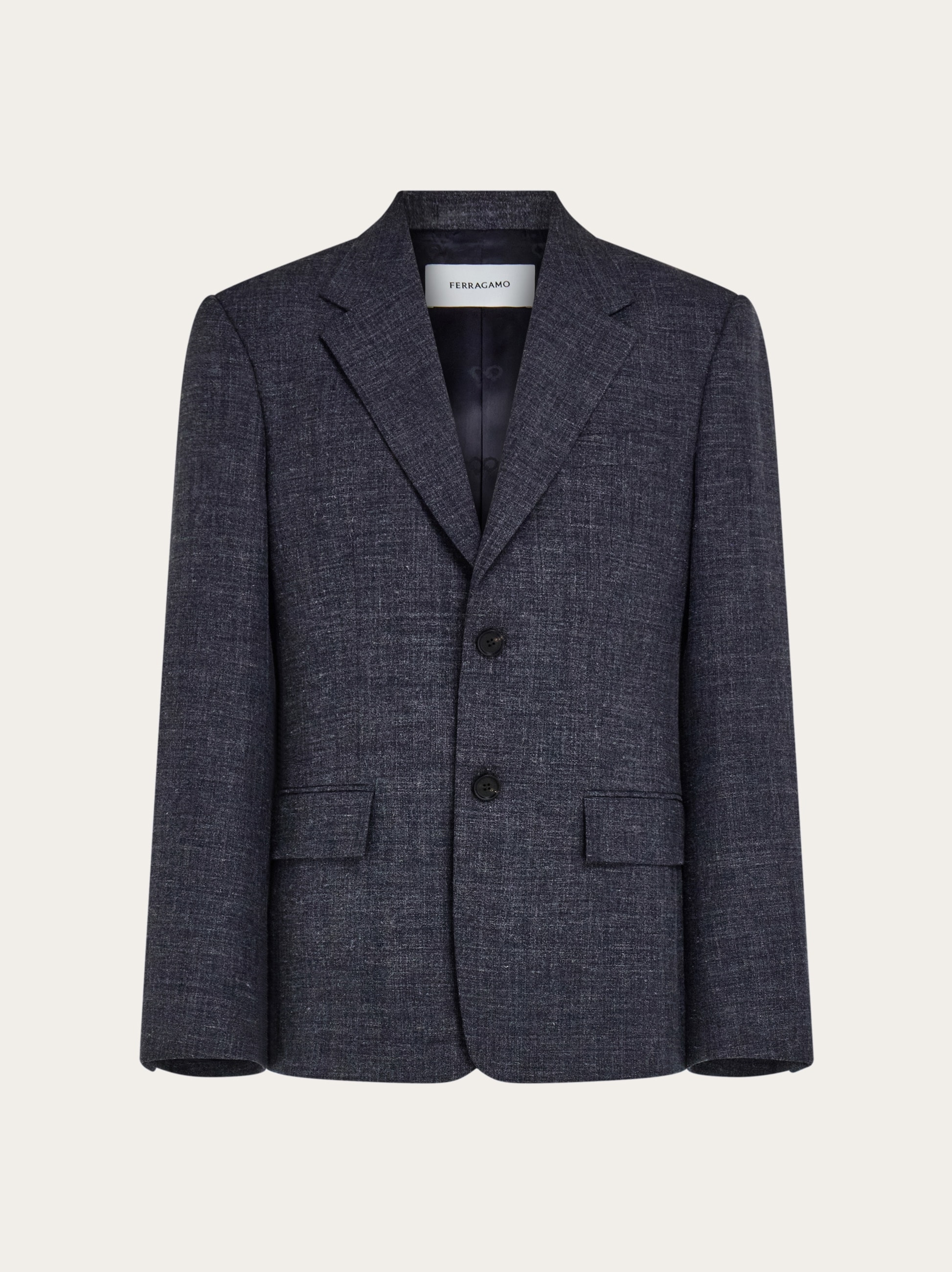 Single breasted flannel blazer - Men | Ferragamo