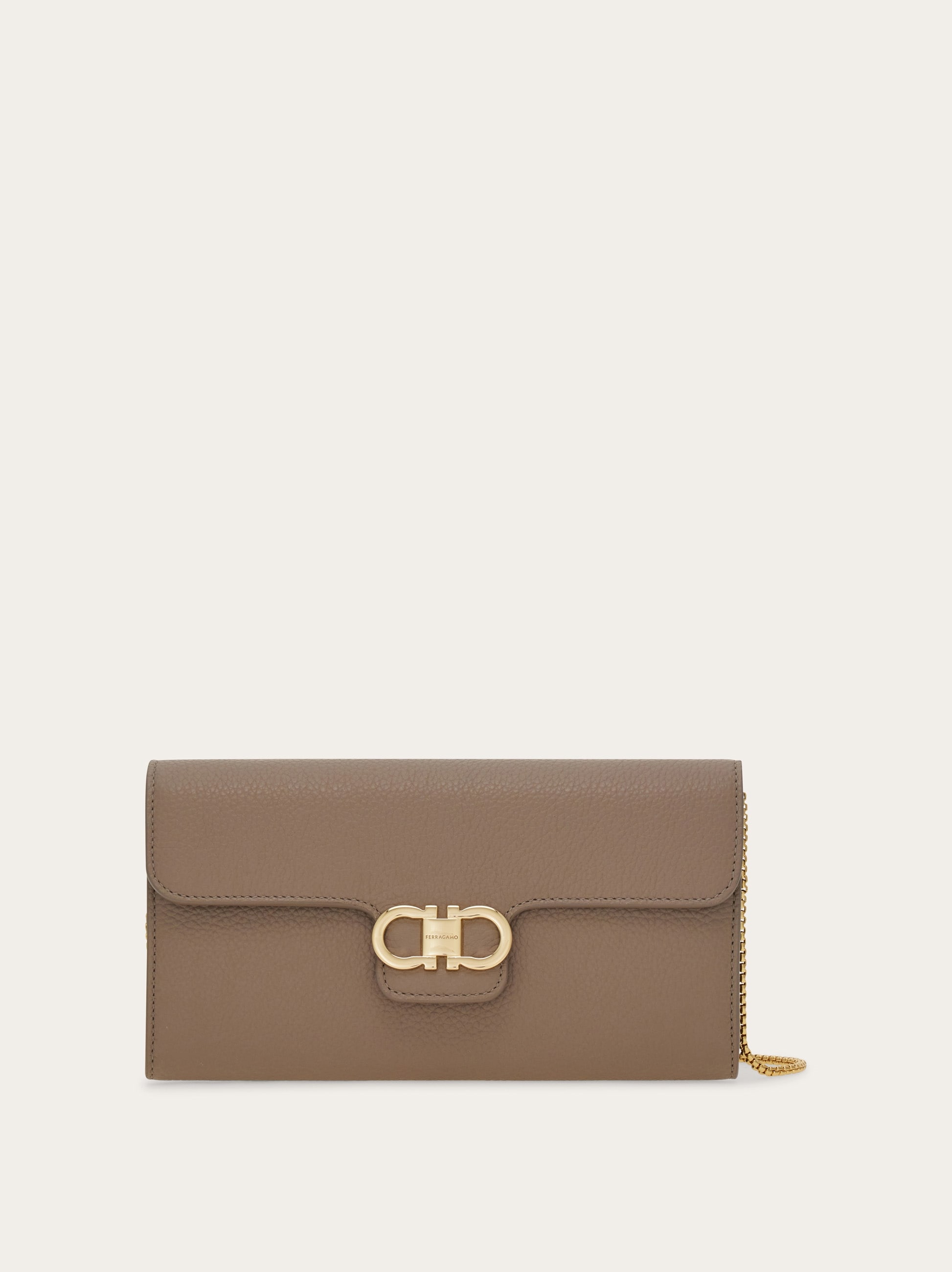 Gancini wallet on chain - Women | Ferragamo
