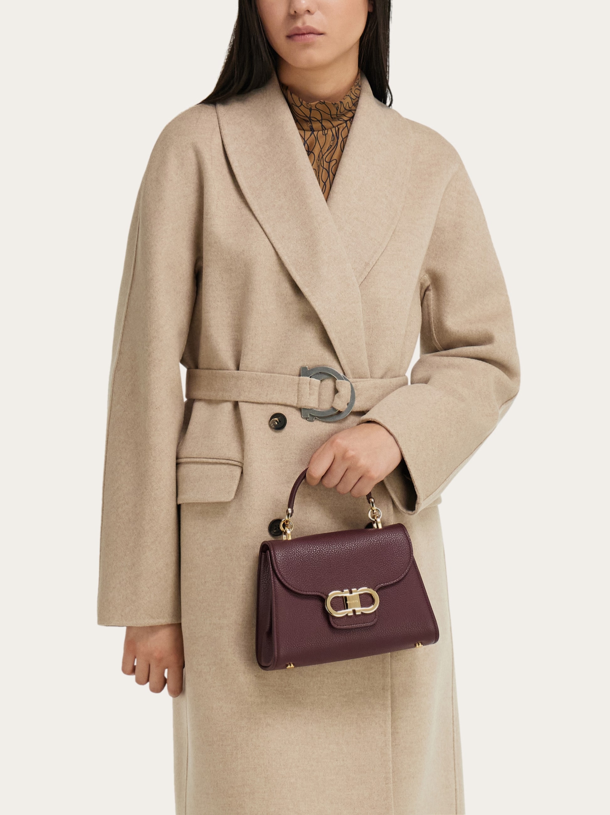 Double Gancini top handle (XS) - Women | Ferragamo
