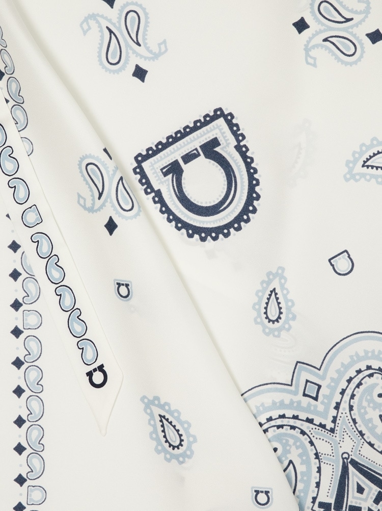 Arabesque print foulard top Gallery image 2