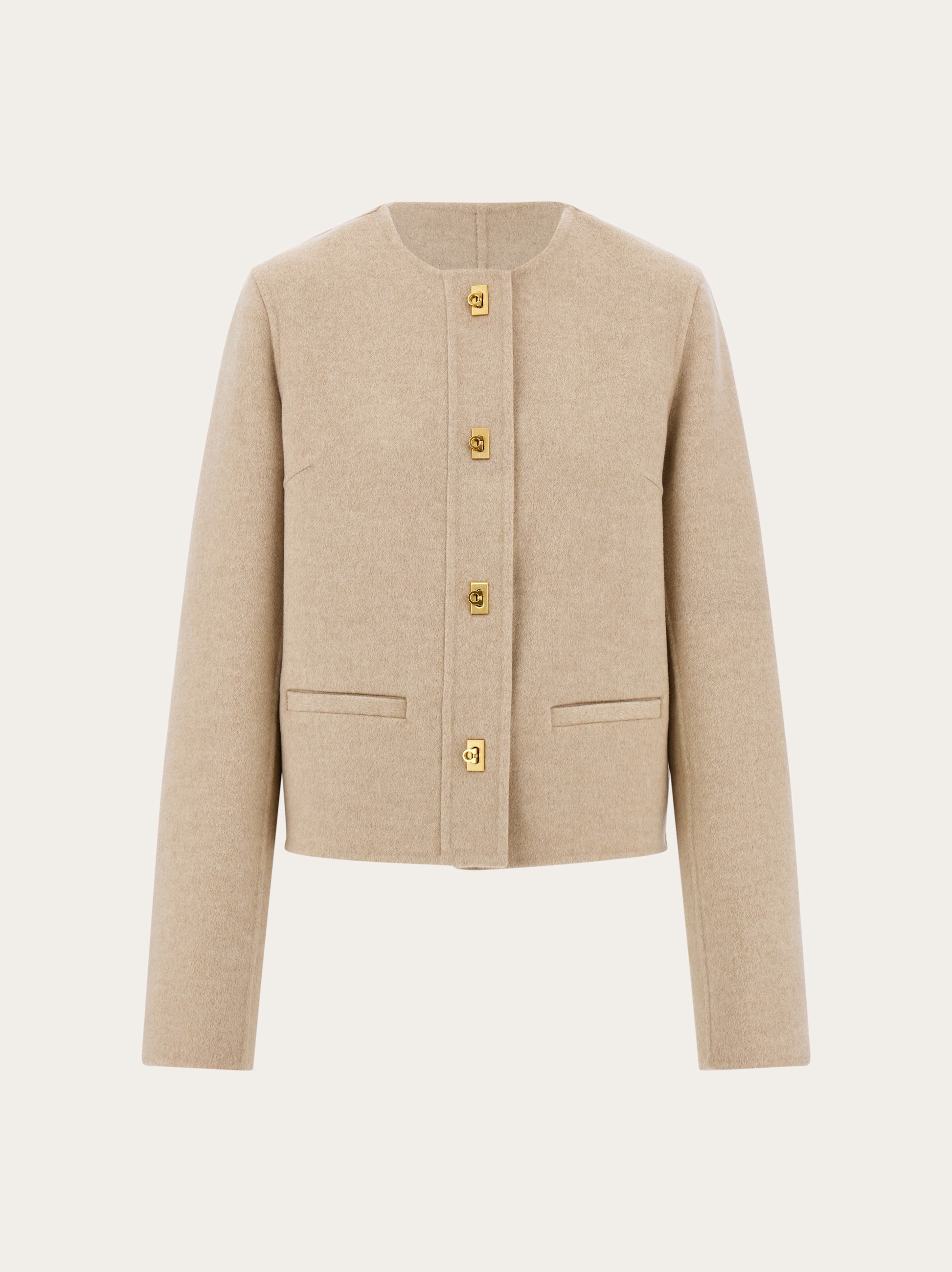 Wool and cashmere Gancini jacket - Women | Ferragamo