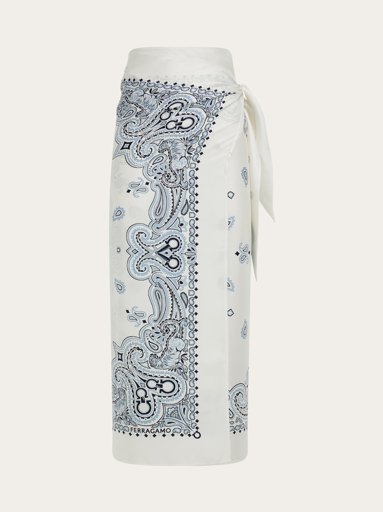 Arabesque print silk stole Gallery image 1
