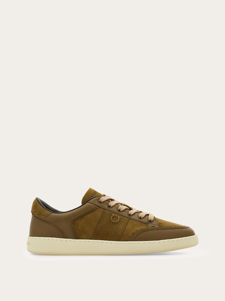 Low-top sneaker with signature Gallery image 1