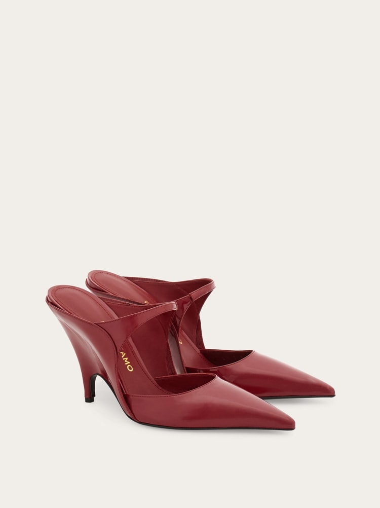Graphic wedge mule Gallery image 2