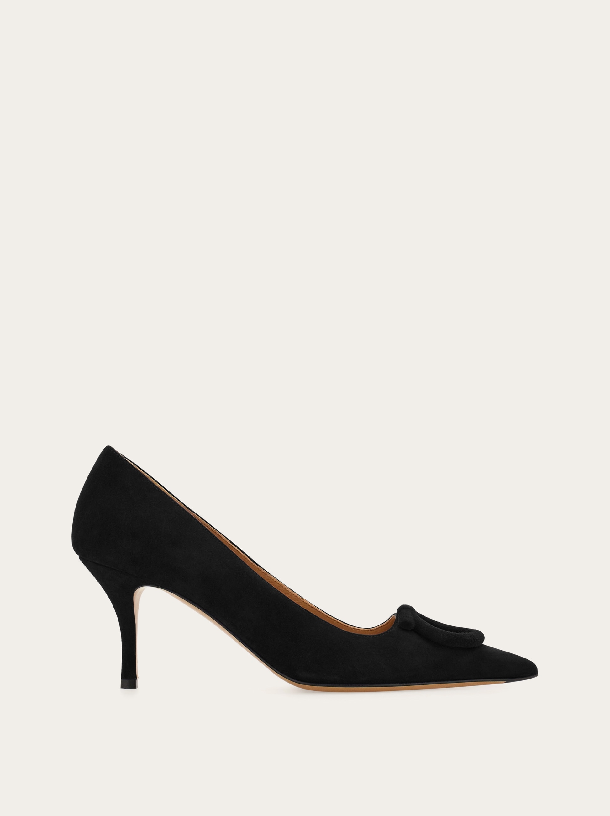 Mid heel maxi Gancini pump - Women | Ferragamo