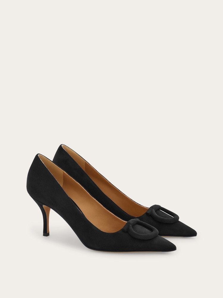 Mid heel maxi Gancini pump Gallery image 2