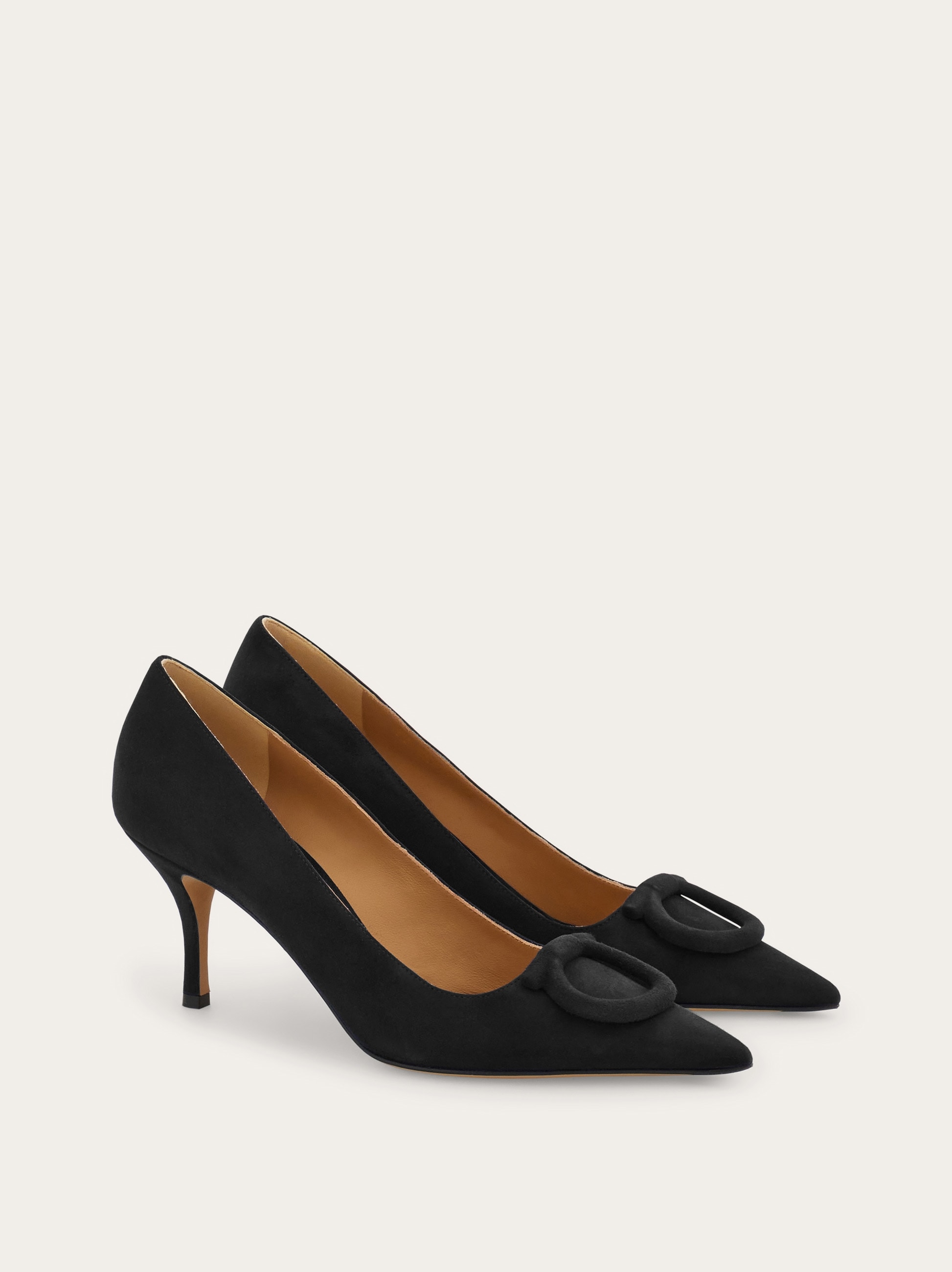 Mid heel maxi Gancini pump - Women | Ferragamo