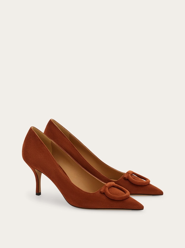 Mid heel maxi Gancini pump Gallery image 2