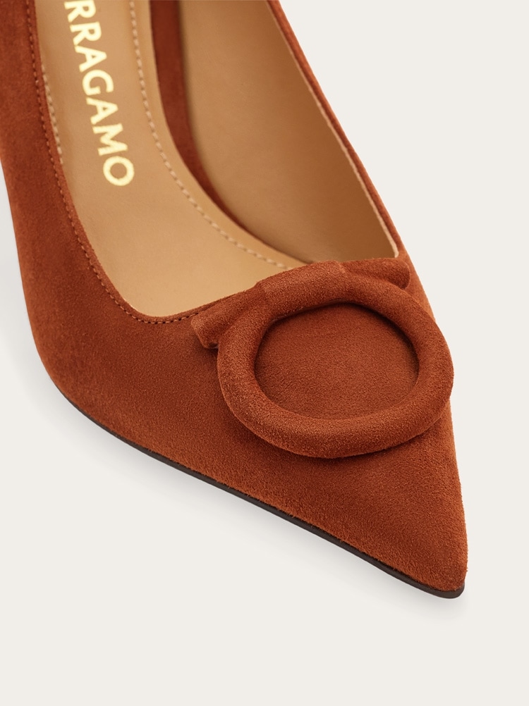 Mid heel maxi Gancini pump Gallery image 5