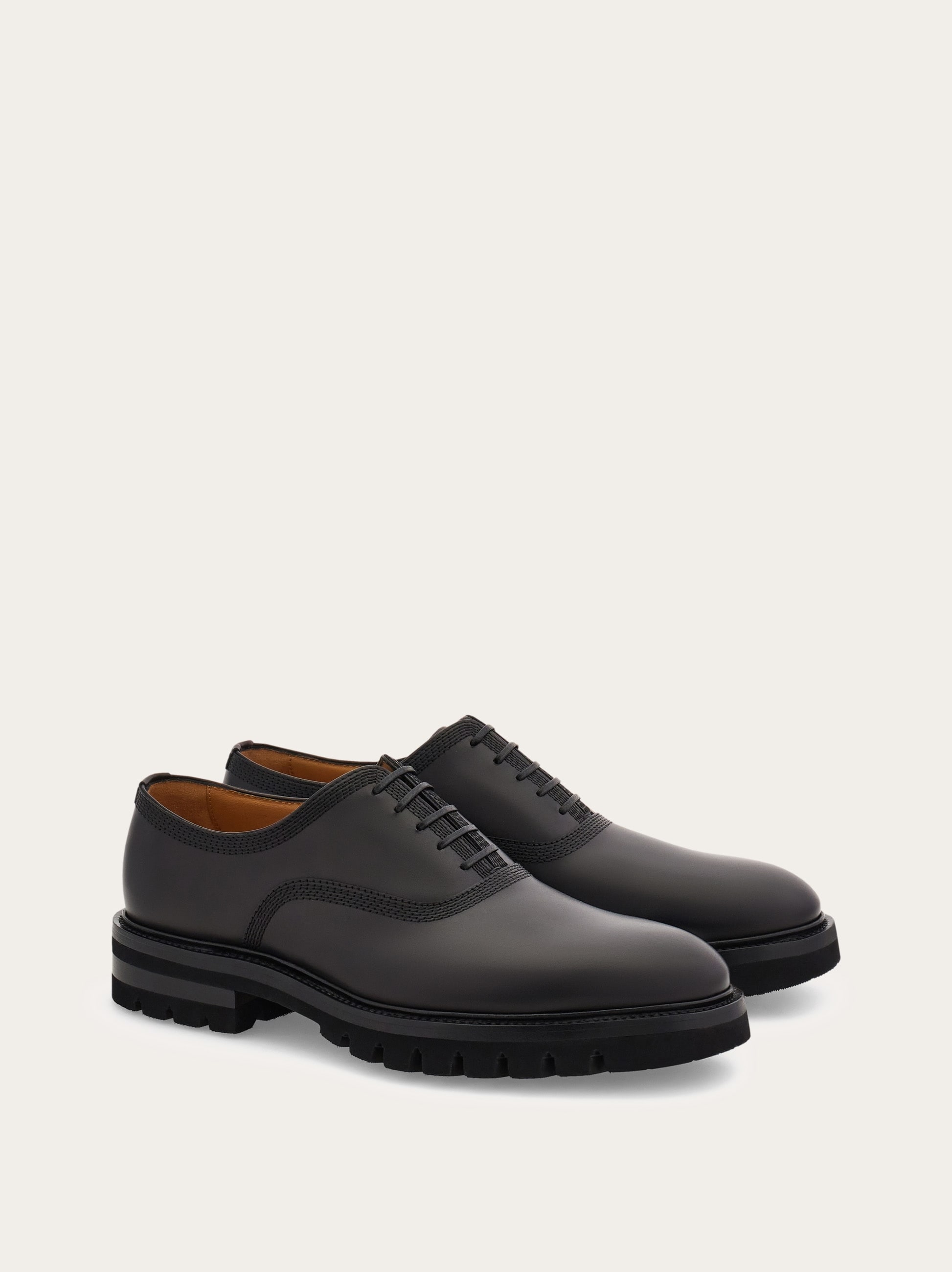 Oxford brogue with chunky tread - Men | Ferragamo