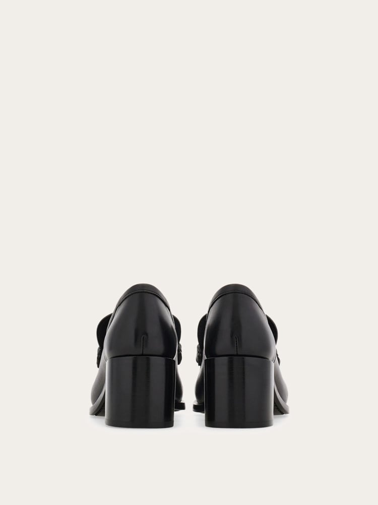 Block heel loafer with Gancini ornament Gallery image 4
