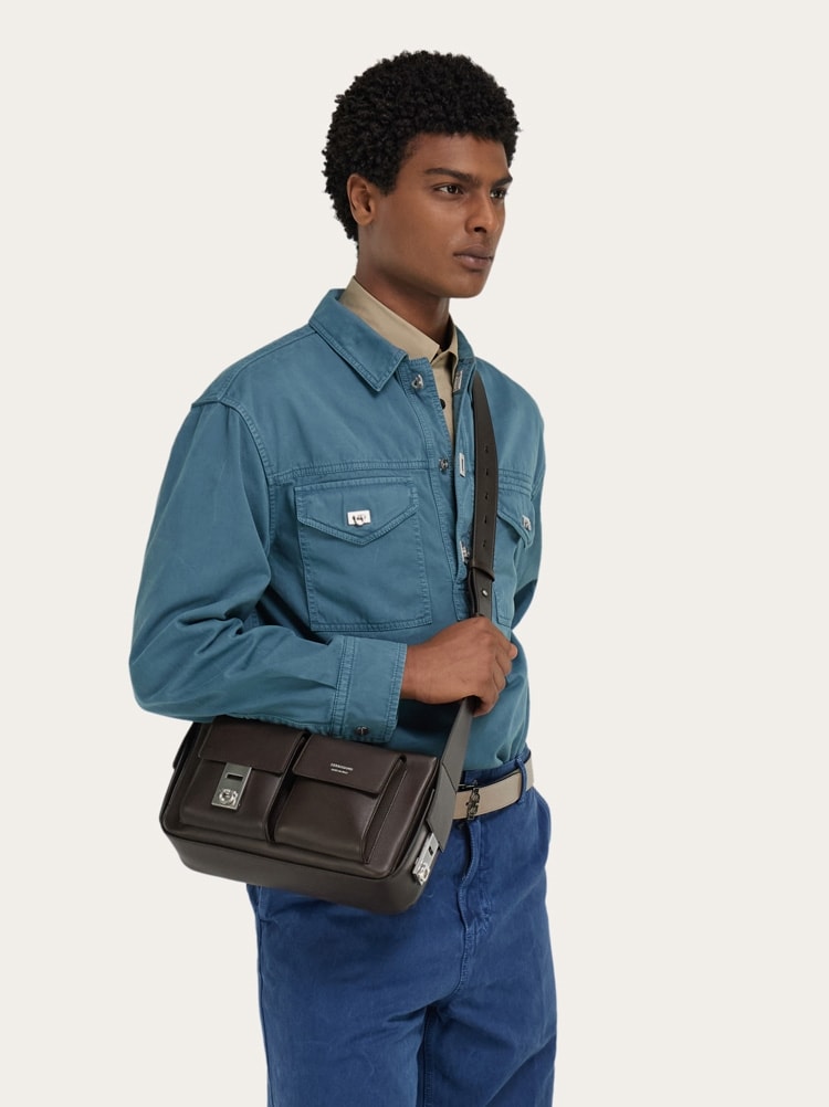 Utility shoulder bag with Hug buckle (M) Gallery image 2